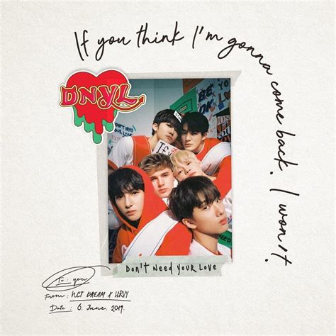 NCT DREAM & HRVY – Don’t Need Your Love Lyrics | Genius Lyrics