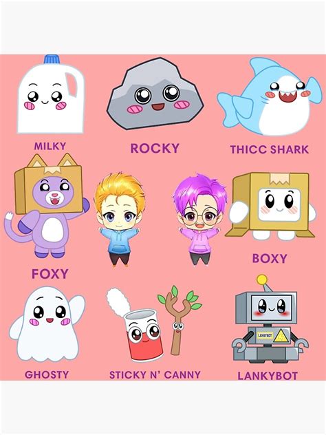 Lankybox Posters - cute lankybox - lankybox Poster RB1912 | Lankybox Merch