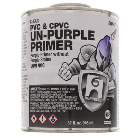 60447 - Hercules 60447 - 32 oz. Un-Purple PVC Primer