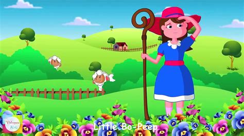 Little Bo Peep Has Lost Her Sheep Nursery Rhyme | Cartoon Animation Songs For Children - video ...