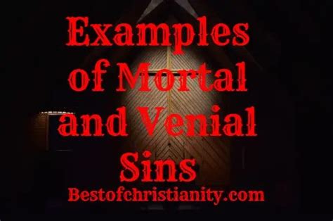 7 Venial Sins | BEST OF CHRISTIANITY