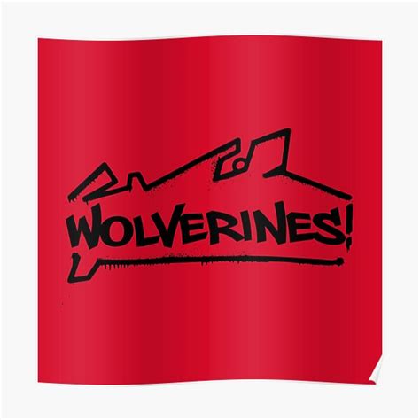 "Wolverines! - Inspired by Red Dawn" Poster for Sale by WonkyRobot ...