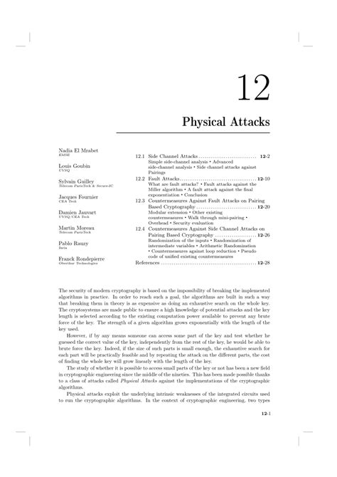 (PDF) Physical attacks