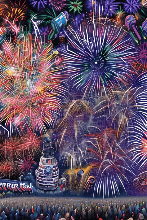 Independence Day Fireworks · Creative Fabrica