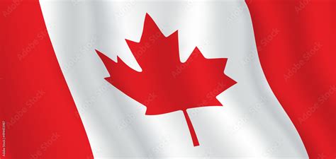 Canada flag horizontal background. Canada flag vector banner with copy ...