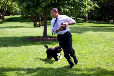 ឯកសារ:Barack Obama runs away from the family dog 2009-05-12.jpg - វិគីភីឌា