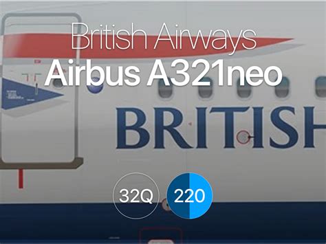 BA Airbus A321 neo type 32Q - aeroLOPA | Detailed aircraft seat plans