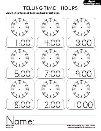 amor educador Prestigio printable time worksheets sufrimiento ...