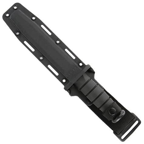 Ka-Bar Short Tanto Blade Fixed Knife w/ Hard Plastic Sheath | Gorilla ...