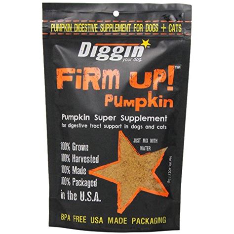 Diggin’ Your Dog Firm Up Pumpkin for Dogs & Cats, 100% Made in USA ...