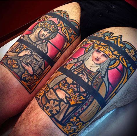 Medieval's spirit in tattoos by Mikael de Poissy | iNKPPL