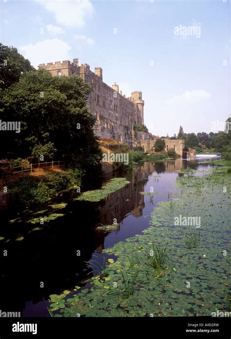 Warwick Castle overlooking the River Avon Stock Photo - Alamy