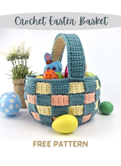 Crochet Easter basket free pattern (new for 2023) - Zamiguz