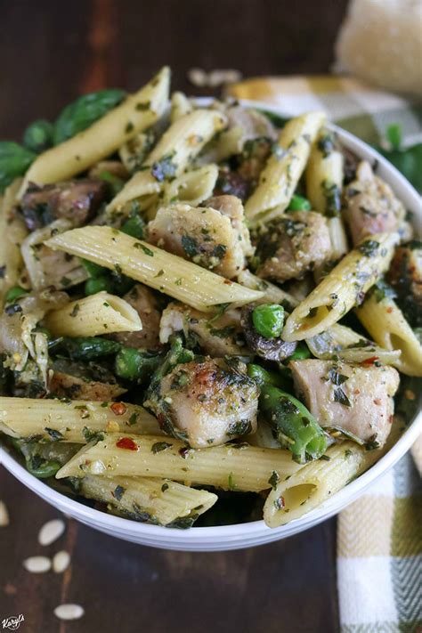 Pesto Chicken Penne Pasta - Karyl's Kulinary Krusade