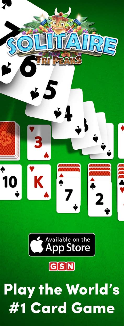 Play the hottest solitaire game around and download Solitaire TriPeaks today. Register now, and ...