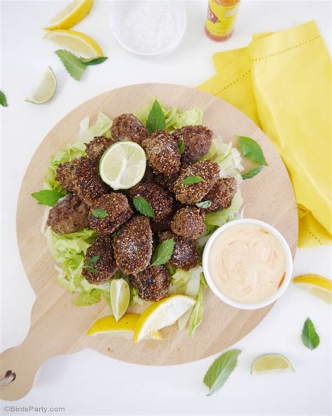 Party Food | Brazilian Kibbe Croquettes Appetizer Recipe - Party Ideas | Party Printables Blog