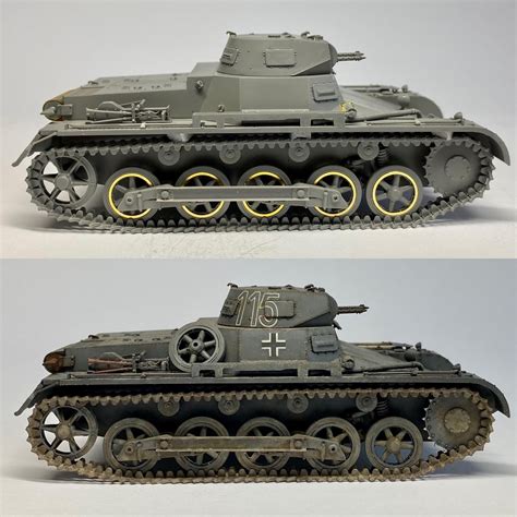 Panzer I Ausf. B - Before/After : r/modelmakers