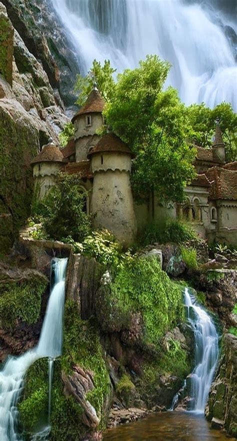 Waterfall castle in Poland | A1 Pictures