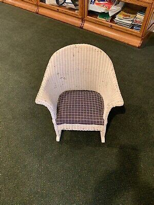 Antique Childs White Wicker Rocking Chair | eBay