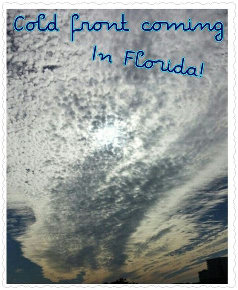 Beautiful cold front coming in southwest Florida | Cold front, Life, Cold