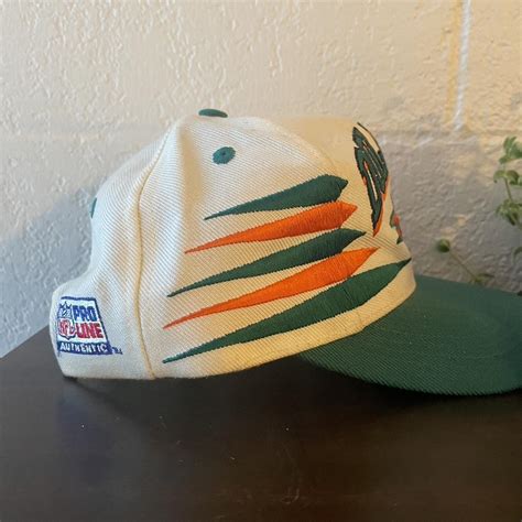 Vintage Miami Dolphins hat One size SnapBack... - Depop