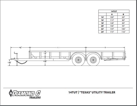 Diamond C Tandem Axle Utility Trailers