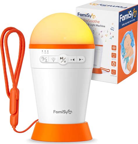 Amazon.com: FamiSym Portable Sound Machine for Baby Kids with Night Light - Recharge Battery, 13 ...