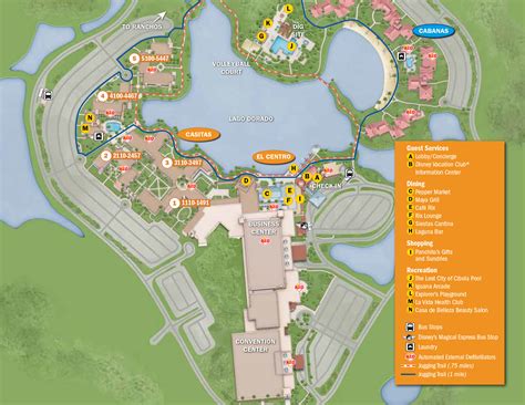 Coronado Springs Resort Map | KennythePirate.com