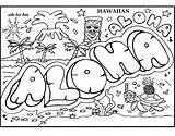 Hawaii Coloring Pages sketch template