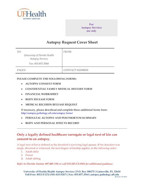 (PDF) Autopsy Request Cover Sheet - Autopsy Services · Autopsy Services ...