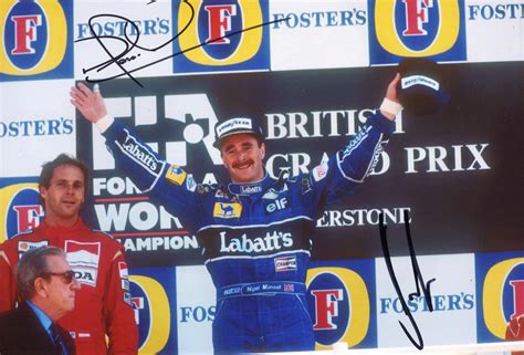 Gerhard & Nigel Berger & Mansell Autograph | signed photographs