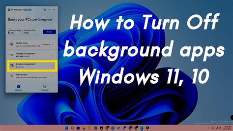 How to disable background apps on Windows 11 & 10 using Microsoft PC Manager - YouTube