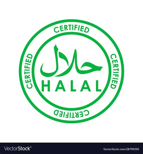 Halal certified grunge rubber stamp. Vector illustration on whit | Chef Wan