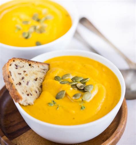 Creamy Pumpkin Soup - The flavours of kitchen