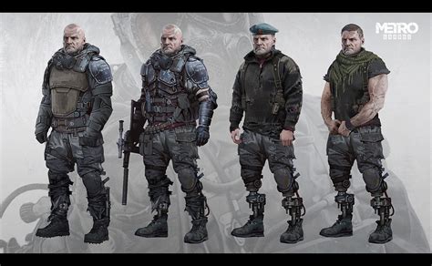 ArtStation - Metro Exodus - Colonel Miller suits, Vlad Tkach | Personagem do jogo, Pós ...