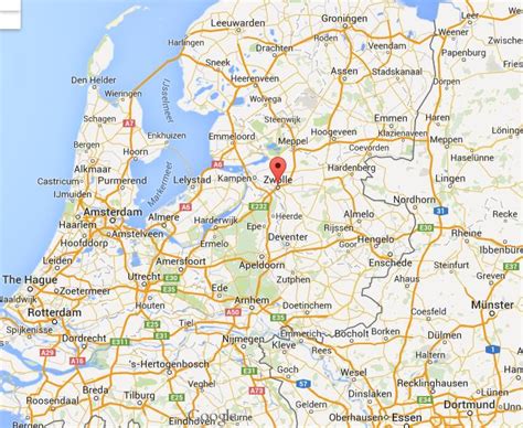 Where is Zwolle on map of Netherlands