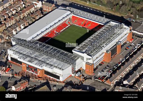 Anfield stadium aerial hi-res stock photography and images - Alamy