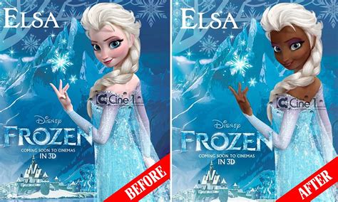 Angry Disney fans create their own ethnic princesses as latest film features ANOTHER 'generic ...