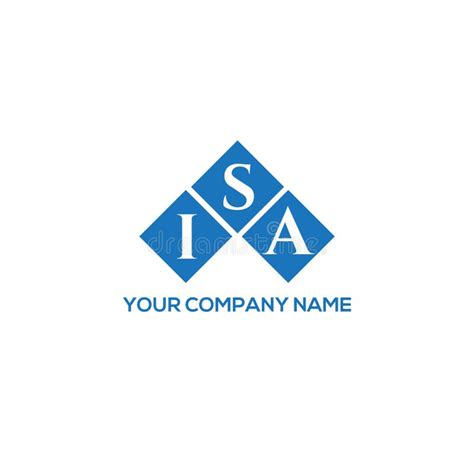 ISA Letter Logo Design on White Background. ISA Creative Initials ...