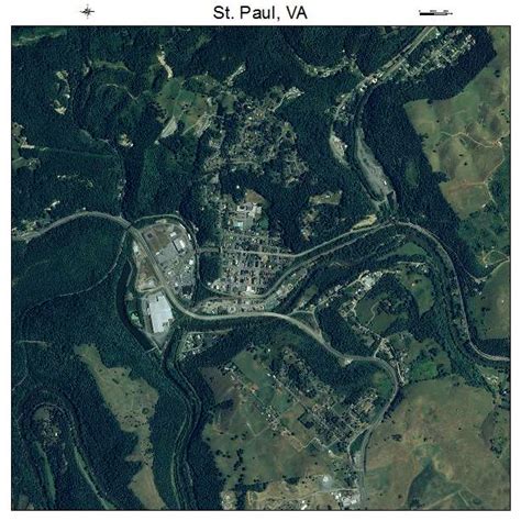 Aerial Photography Map of St Paul, VA Virginia