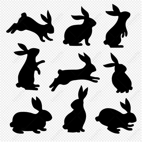 Vector Silhouette Rabbit 2, Rabbit Silhoutte, 2, Counseling PNG ...