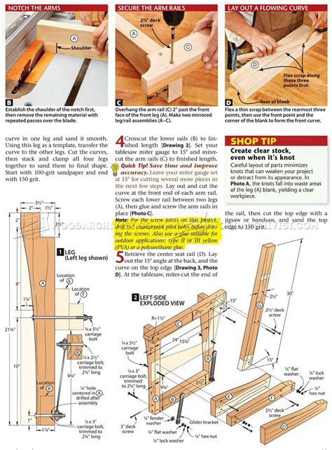 Glider Bench Plans • WoodArchivist