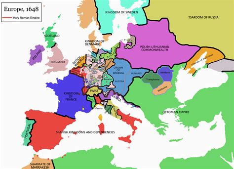 1800 Year Map Of Europe - Map