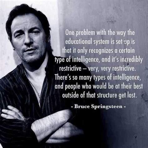 Bruce Springsteen quote on education, so true | Citat, Föräldraskap, Ord