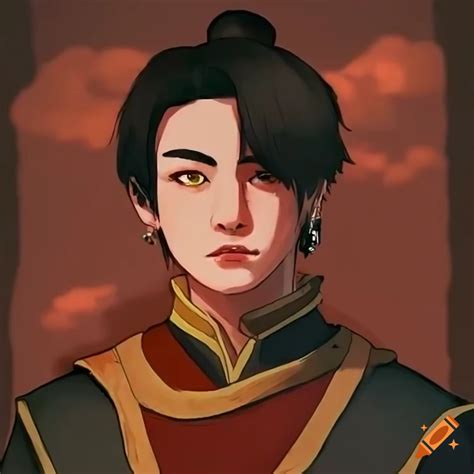 Fan art of jeon jungkook as zuko from avatar: the last airbender with ...