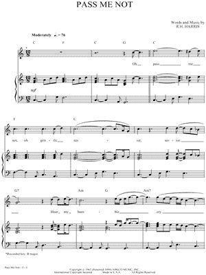 "Pass Me Not" Sheet Music - 1 Arrangement Available Instantly - Musicnotes