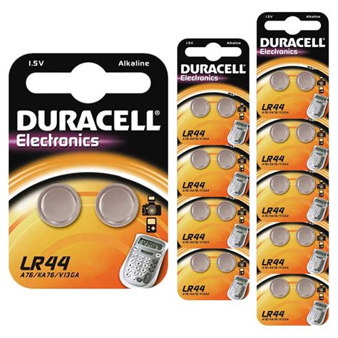 20 x Duracell LR44 1.5V Alkaline Button cell Batteries LR 44 A76 AG13 357 hexbug | eBay