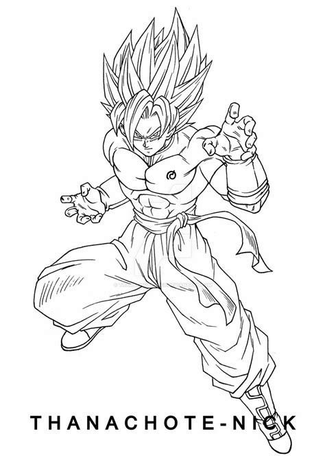 EX Gogeta (Super) - DBXV2 by Thanachote-Nick on DeviantArt Dbz Drawings ...