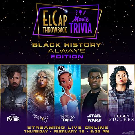 The El Capitan Theatre to Host Online Black History Always Trivia Night February 18 ...