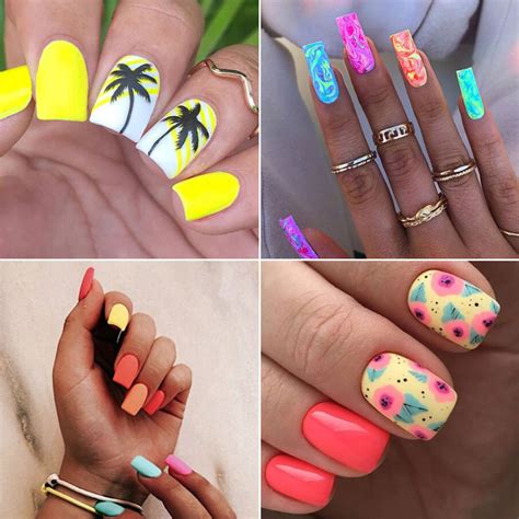 125 Cute Summer Nail Designs: Colorful Ideas, Trends & Art (2021) | Unhas